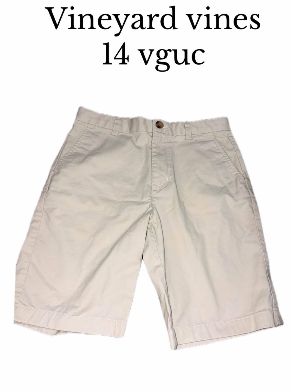 Vineyard vines size 14 boys khaki shorts